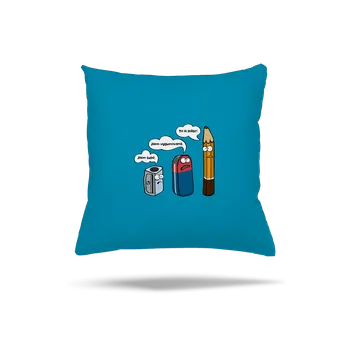 Polštář Bastard To si pište polštář Blue Turquoise