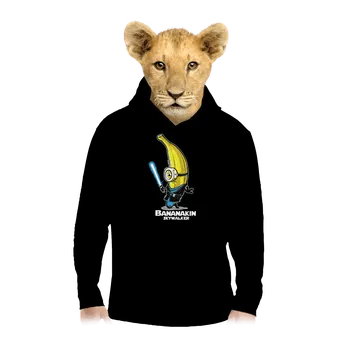 Chlapecká mikina Bastard Bananakin Skywalker dětská mikina klokanka Black