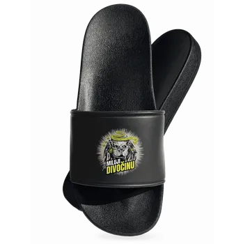 Pánské pantofle Bastard Miluji divočinu pantofle Black