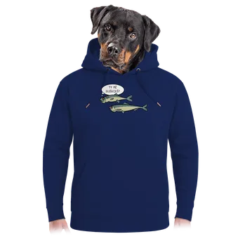 Pánská mikina Bastard Sleďuješ mě unisex mikina premium Navy