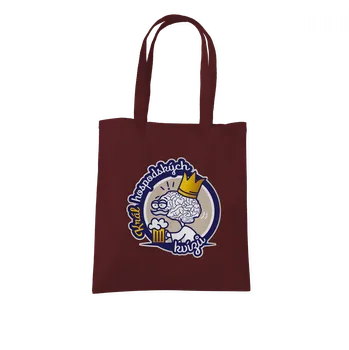Nákupní taška Bastard Král kvízů taška Chocolate