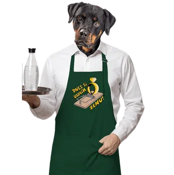 Kuchyňská zástěra Bastard Ulovím si tě zástěra Bottle Green