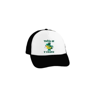 Kšiltovka Bastard Točím se v kruhu kšiltovka truckerka Black cap