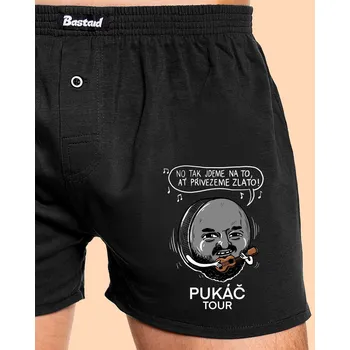 Trenýrky Bastard Pukáč tour pánské trenky Black