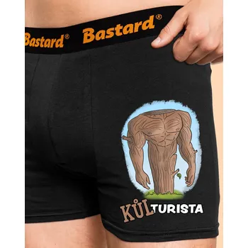 Trenýrky Bastard Kůlturista boxerky Black