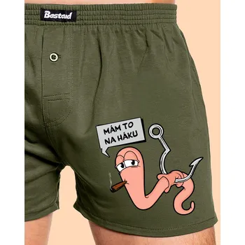 Trenýrky Bastard Na háku pánské trenky Khaki