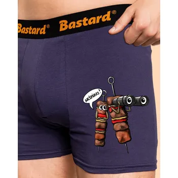 Trenýrky Bastard Nešpízuj boxerky Blue Navy