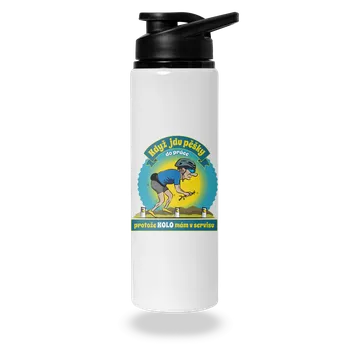 Láhev Bastard Závislost na kole lahev na vodu White