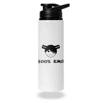 Láhev Bastard 100% emo lahev na vodu White