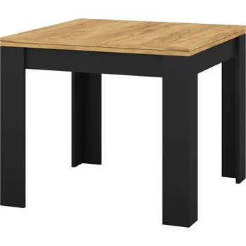 Jídelní stůl Stůl rozkládací Saturn - Szynaka Meble Dub craft / černý mat 90x76 cm