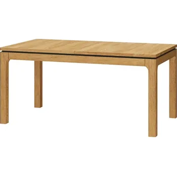 Jídelní stůl Rozkládací stůl do jídelny nebo obývacího pokoje Porto - Szynaka Meble Dub Zlatý / Černý mat 160x76 cm