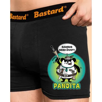 Trenýrky Bastard Pandita boxerky Black