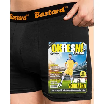 Trenýrky Bastard Fotbalová hvězda boxerky Black