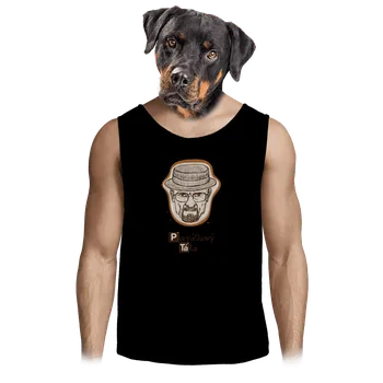 Pánské tílko Bastard Perníčkový táta a Perníček pánské tílko Black