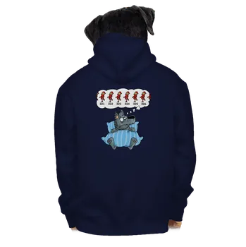 Pánská mikina Bastard Vlčí nespavost pánská mikina na zip Navy