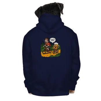 Pánská mikina Bastard Doženu tě pánská mikina na zip Navy