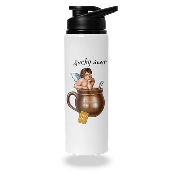 Láhev Bastard Suchý únor lahev na vodu White