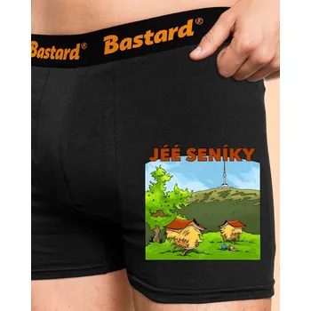 Trenýrky Bastard Jeseníky boxerky Black
