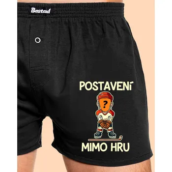 Trenýrky Bastard Postavení mimo hru pánské trenky Black
