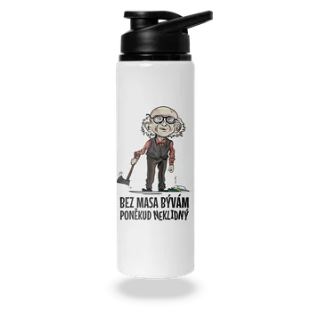 Láhev Bastard Neklidný bez masa lahev na vodu White