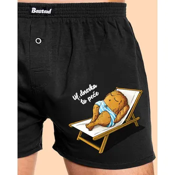 Trenýrky Bastard Dneska to peče pánské trenky Black