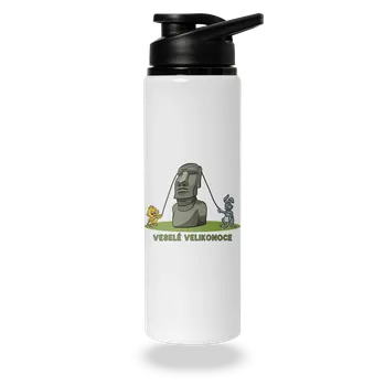 Láhev Bastard Velikonoční Moai lahev na vodu White