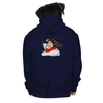 Pánská mikina Bastard Král a královna postelí pánská mikina na zip Navy