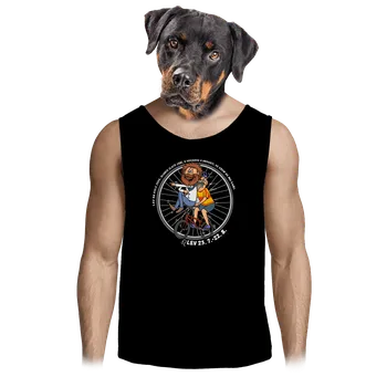 Pánské tílko Bastard Cyklistický horoskop: Lev pánské tílko Black