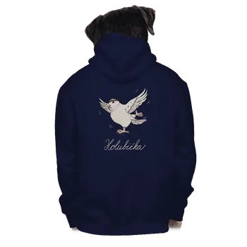 Pánská mikina Bastard Holubička pánská mikina na zip Navy