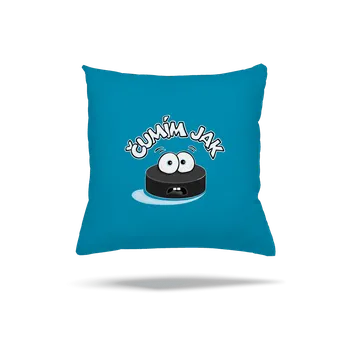 Polštář Bastard Čumím jak puk polštář Blue Turquoise