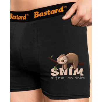 Trenýrky Bastard Sním o tom, co sním boxerky Black