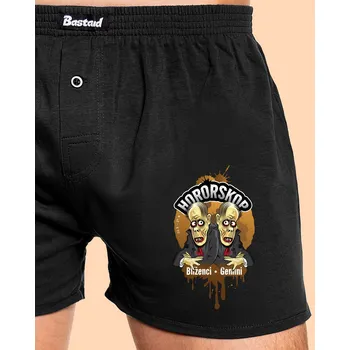 Trenýrky Bastard Hororskop - Blíženci pánské trenky Black