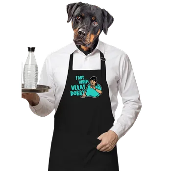 Kuchyňská zástěra Bastard Velký dobrý zástěra Black