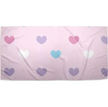 Osuška Sablio Ručník Srdce vedle srdce - 50x100 cm