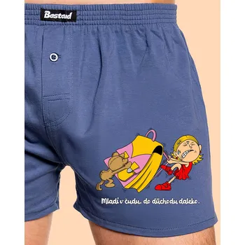 Trenýrky Bastard Školačka pánské trenky Blue