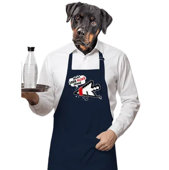 Kuchyňská zástěra Bastard Klikař zástěra Navy