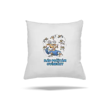 Polštář Bastard Počítám ovínečky polštář White