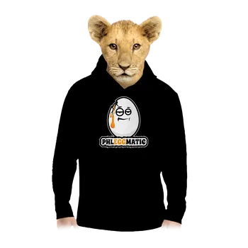 Chlapecká mikina Bastard Phleggmatic dětská mikina klokanka Black