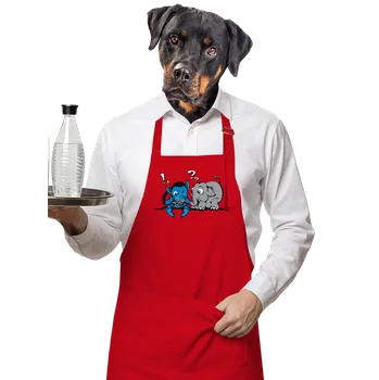 Kuchyňská zástěra Bastard Error 501 zástěra Red