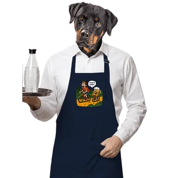 Kuchyňská zástěra Bastard Doženu tě zástěra Navy