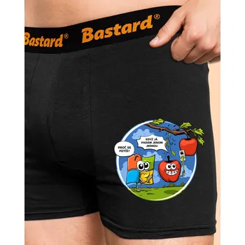 Trenýrky Bastard Padám jen jednou boxerky Black