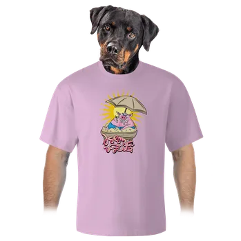 Pánské tričko Bastard Jsem v žitě unisex tričko oversized Orchid