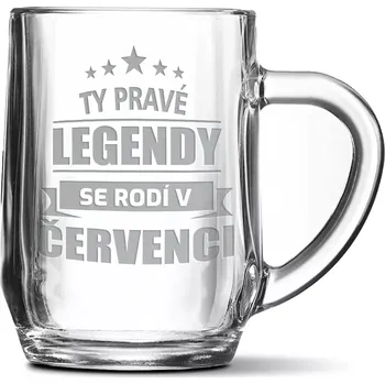 Sklenice Sablio Půllitr Ty pravé legendy se rodí v červenci: 0,5