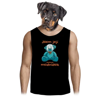 Pánské tílko Bastard Plešový medvídek pánské tílko Black