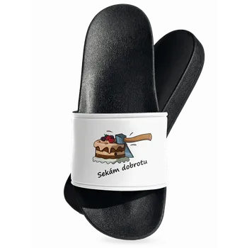 Pánské pantofle Bastard Sekám dobrotu pantofle White