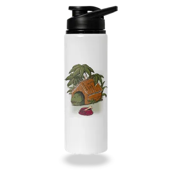 Láhev Bastard Pozor pes lahev na vodu White