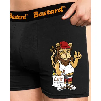Trenýrky Bastard Lvíček boxerky Black