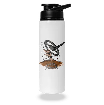 Láhev Bastard Metal detector lahev na vodu White