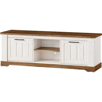 Televizní stolek TV stolek Country - Szynaka Meble Borovice Andersen / dub Stirling 163x56 cm