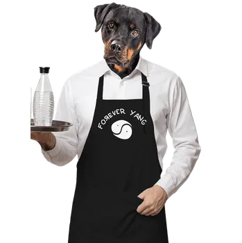 Kuchyňská zástěra Bastard Forever Yang zástěra Black